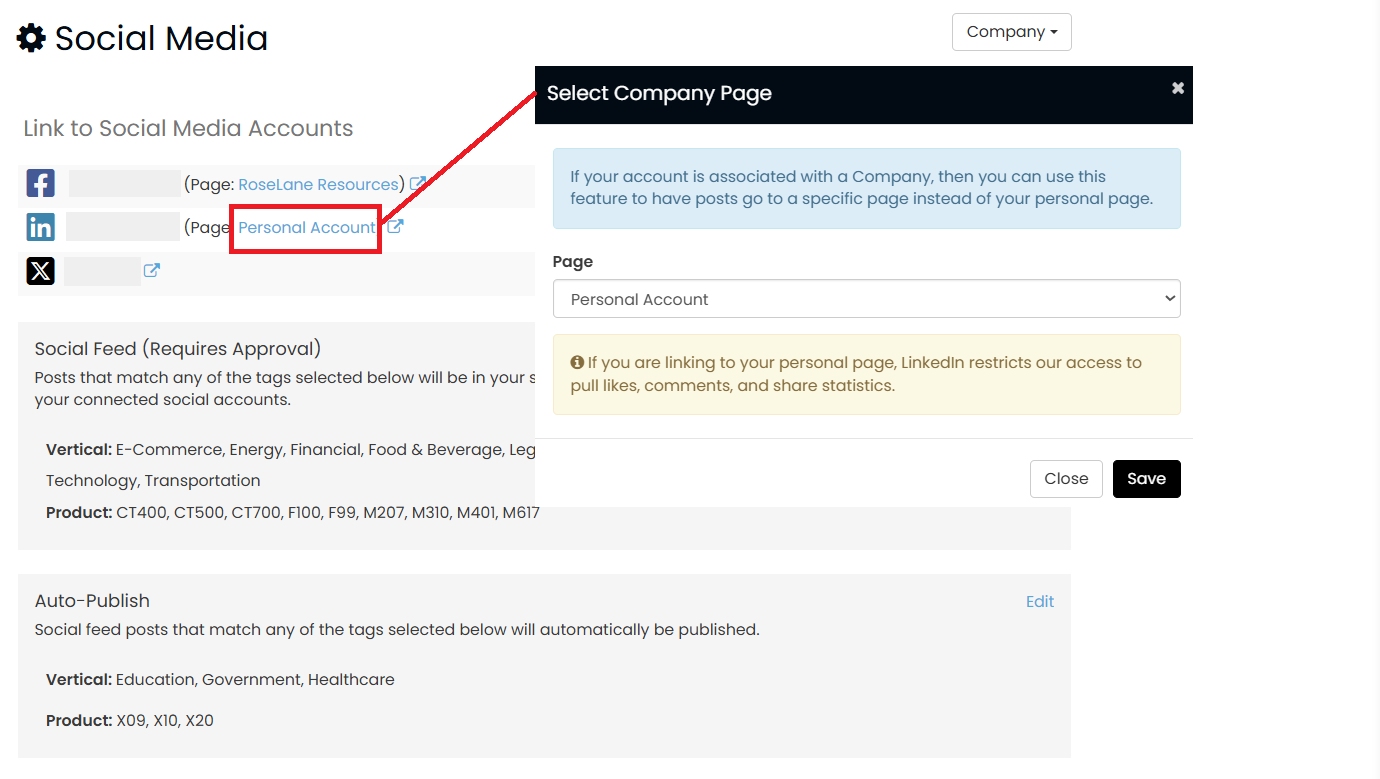 portal_setting_social_media_linkedin_select_page.png